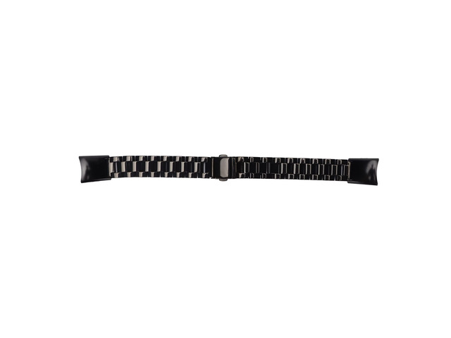Stainless Steel Straps for Band 5 4, Butterfly Folding Clasp Dressy Smartwatch Replacement Straps for Women Men