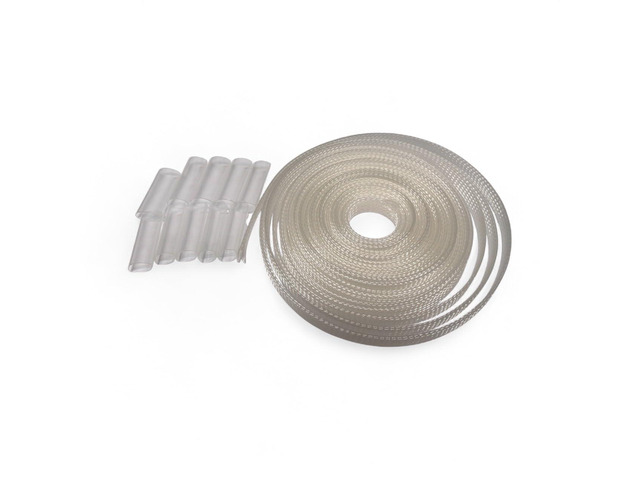 CAR Audio PET Braid Cable Sleeve Kit with Heat Shrink, 1/2 Inch x 25 Ft, UV-Resistant Polyethylene Terephthalate, 3:1 Shrink Ratio, for Indoor and...