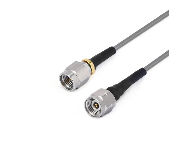 RF Cable Assembly, 2.92mm Male to 2.4mm Male, Low Loss Phase Stable Coax, DC-40GHz (200 mm)