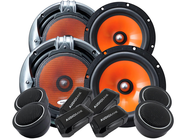2 Pairs 1000W 6.5-Inch 2-Way Car Audio Component Speaker System 6-1/2in Car Audio Speaker for Car, ATV, RV, Motorcycle, Boat