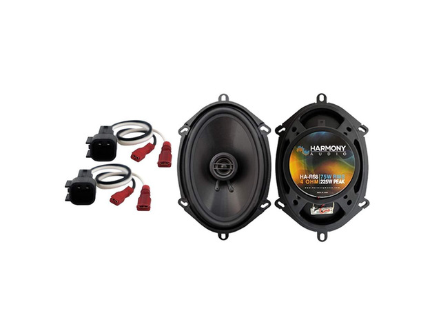 Rear Door Speakers Fits Ford F-150 2004-2008 5x7 6x8 HA-R68 Factory replacement upgrade, plug-and-play connectors, no splicing required, clear...