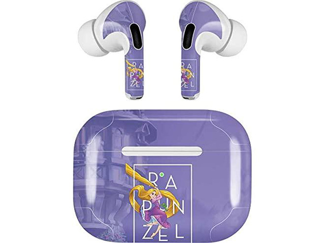 Decal Audio Skin Compatible with Apple AirPods Pro - Officially Licensed Disney Princess Rapunzel and Pascal Design