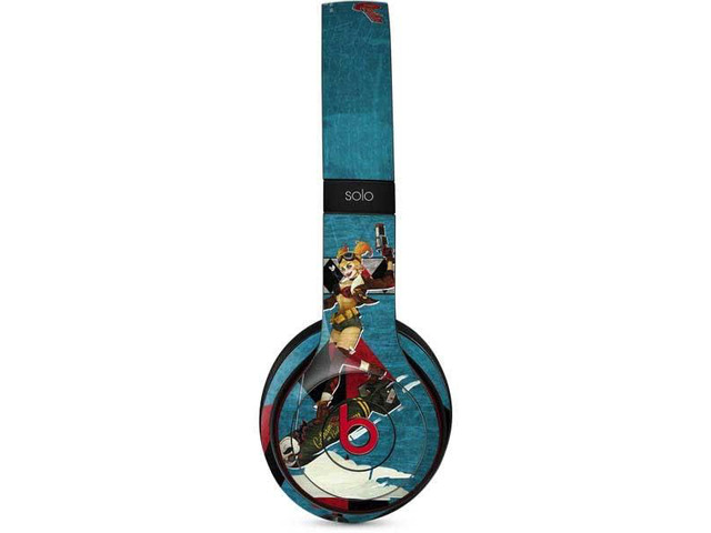 Decal Audio Skin Compatible with Beats Solo 3 Wireless - Officially Licensed DC Comics Bombshells Harley Quinn Design