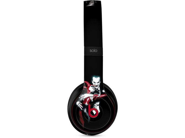 Decal Audio Skin Compatible with Beats Solo 3 Wireless - Officially Licensed DC Comics The Joker Batman: Harley Quinn Cover #1 Art by Alex Ross....