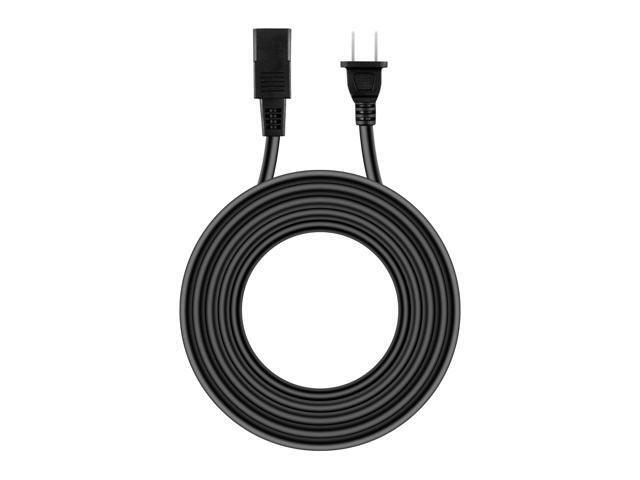 8ft 2-Prong Square AC Power Cord Cable Lead Compatible with VTG Tandberg Integrated Amplifier 3012 3012A 3012 A
