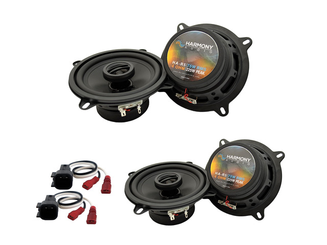 Fits Ford Taurus 2013-2019 Speaker Replacement with Harness R5 front and rear door pair, covers 2015 model year, factory plug-in wiring...