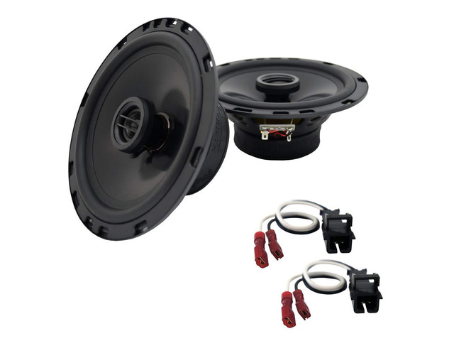 6.5 Inch Front Door Speakers Fits GMC Envoy 2002-2009 Rhythm Series R65 upgrade pair 300 watt peak, replacement swap for worn factory units,...