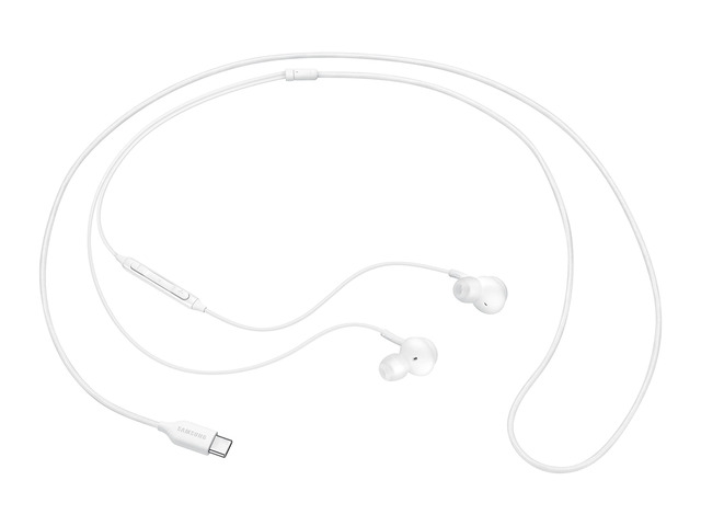 EO-IC100 in-Ear Headphones with USB Type-C and Low-Tangle Fabric Cable - Sound by AKG - White