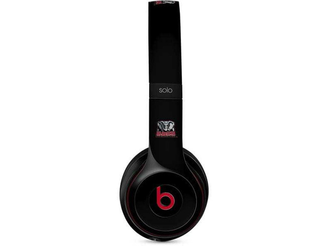 Decal Audio Skin Compatible with Beats Solo 3 Wireless - Officially Licensed University of Alabama Primary Logo Design