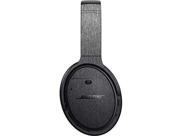 Decal Audio Skin Compatible with Bose QuietComfort 35 Headphones - Originally Designed Brushed Steel Texture Design