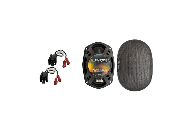 6x9 450W Speakers Fits Chrysler Sebring Sedan 2002-2005 Rhythm series factory replacement pair, plug-and-play wiring harness included, easy...