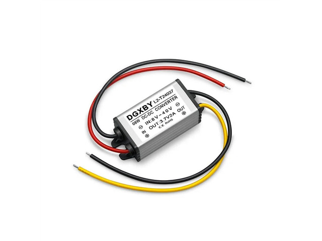 12V/24V to 3.7V 1A 2A 3A 4A 5A DC Power Converter 8-40V to 3.8V Automotive Equipment Step-Down/Converter Certification(12V24V to 3.7V 2A)