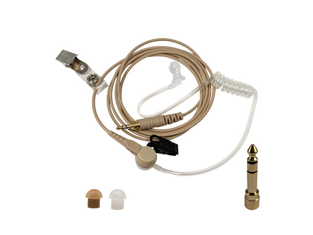 Universal IFB Earpiece 3.5mm & 1/4 Connector Anchor/Broadcaster in Ear Monitor Only On Camera On Stage Professional EarSet Compatible w/iPhone,...
