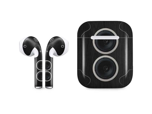 Decal Audio Skin Compatible with Apple AirPods - Boom Box Speakers Design