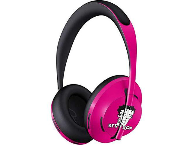 Decal Audio Skin Compatible with Bose Noise Cancelling Headphones 700 - Officially Licensed Betty Boop Betty Boop Pink Background Design