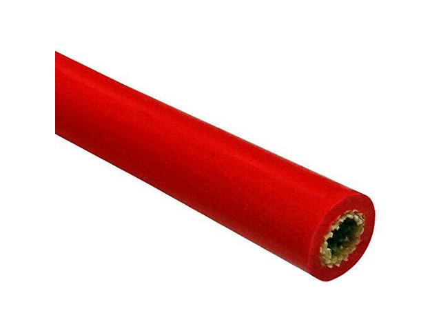 High Voltage Silicone Rubber Extruded Fiberglass Sleeving 6 AWG HiVolt Si 15 KV - 50 Feet (RED)