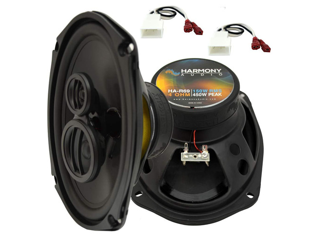 Rear Deck 6x9 Speakers with Harness Fits Toyota Camry Solara Factory replacement wiring adapter kit, 450 watt power handling, sold as a pair,...