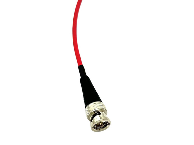 12G-SDI BNC to BNC Broadcast Video Cable, 4855R Mini RG59, 25 FT, Red