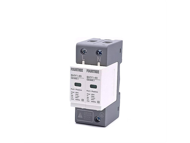 AC Surge Protection 1020KA/2040KA /30KA60KA House Lightning Protector Low-Voltage Arrester Protective Device 230V 275V(2P 275V,20-40KA)