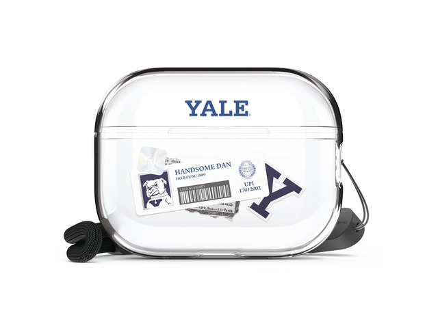 x Yale University Case for AirPods Pro 2 Protective Case Cover (Student ID Design) [Official Merchandise] (Transparent) (Yale-Student ID)