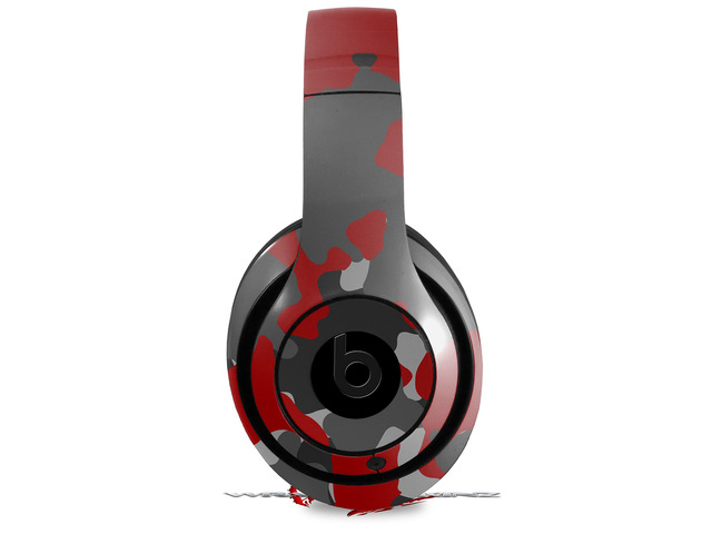 Skin Decal Wrap Compatible with Beats Studio 2 and 3 Wired and Wirelesss WraptorCamo Old School Camouflage Camo Red Skin Only Headphones NOT Included