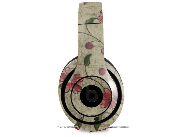 Skin Decal Wrap Compatible with Beats Studio 2 and 3 Wired and Wirelesss Flowers and Berries Red Skin Only Headphones NOT Included