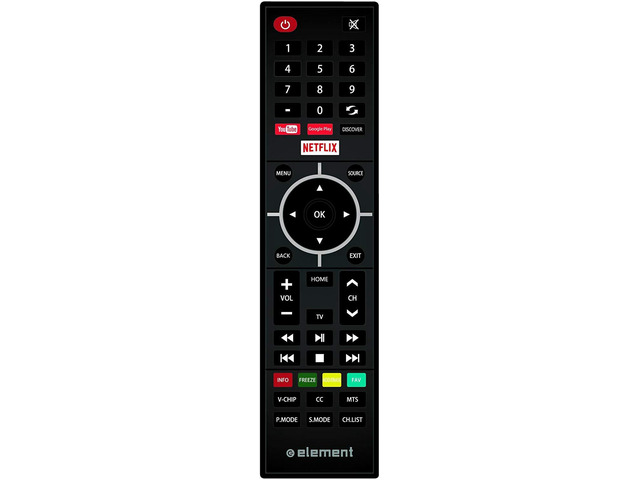 Element Smart TV Remote Control Compatible with Element Smart TVs with Netflix YouTube Google Play Discover Channel Keys