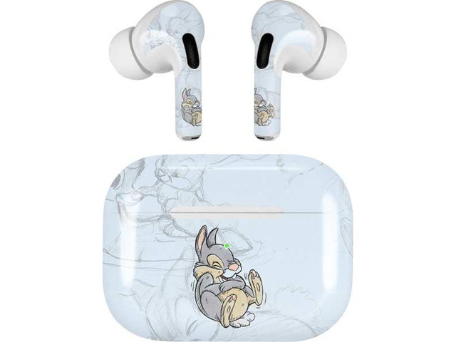 Decal Audio Skin Compatible with Apple AirPods Pro - Officially Licensed Disney Bambi Thumper Sketched Portrait Design