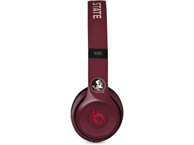 Decal Audio Skin Compatible with Beats Solo 3 Wireless - Officially Licensed Florida State FSU Seminoles Design