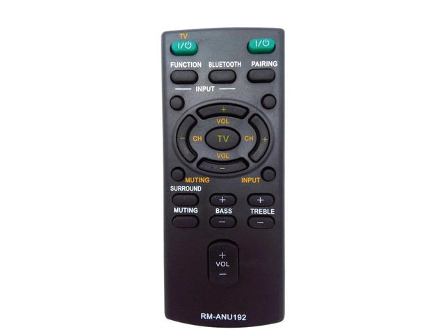 RM-ANU192 Replacement Remote Control for Sony Soundbar in Living Rooms or Rooms, Size Approximately About 5 x 2 x 1 in, Replace Remote Compatible...