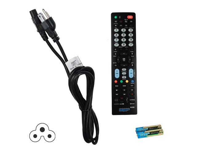 AC Power Cord and Remote Control Compatible with LG 42LF5800 42LN5200 42LN5300 42LN5400 42LN5700 43LF6300 HDTV LCD LED Plasma TV