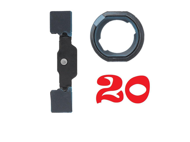 Lot of 1-30 Replacement for iPad 5/iPad 6/iPad 7/iPad 8/iPad 9 Home Button Bracket + Rubber Gasket (20)