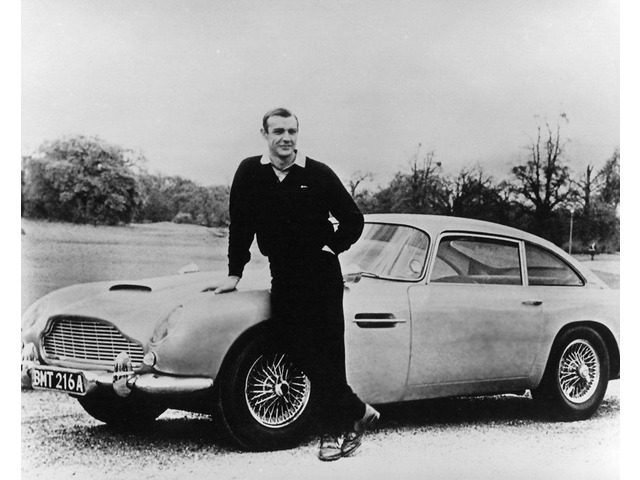 Sean Connery 1960s Aston Martin DB5 James Bond 8x10 Silver Halide Archival Quality Reproduction Photo Print