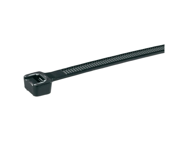 PLT1M-C0 Pan-Ty Cable Tie, Weather Resistant Nylon 6.6, Miniature Cross Section, Curved Tip, 18lbs Min Tensile Strength,.87' Max Bundle...