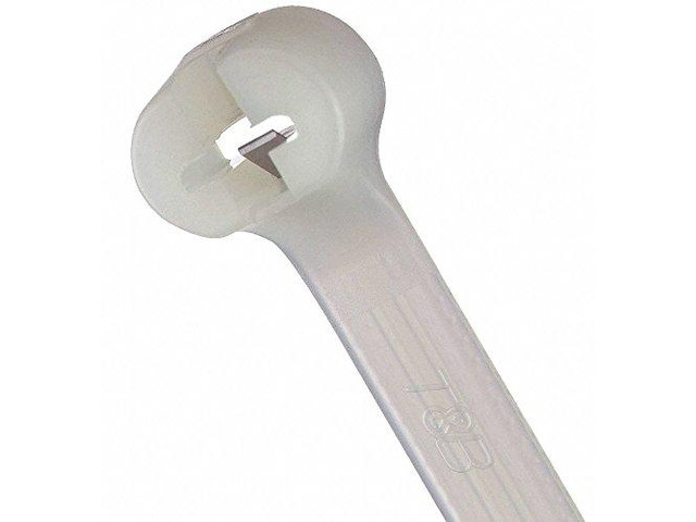 TY-Rap(R) 18.00'L x 0.27'W Standard Indoor Cable Tie, Natural; Tensile Strength: 120 lb. - pkg. of 50