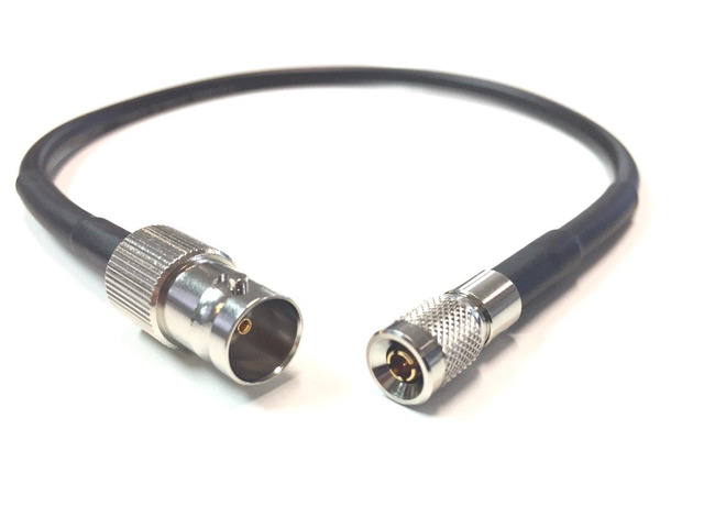 1 Foot Din 1.0/2.3 Male to BNC Female HD-SDI 3G with Mini RG59 (75 Ohm) Extension Cable