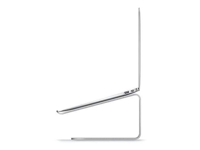 L2 Laptop Stand for Laptop Computers Ergonomic Design, Premium Aluminum Material, Desk Organization for Laptop Computers (Silver)