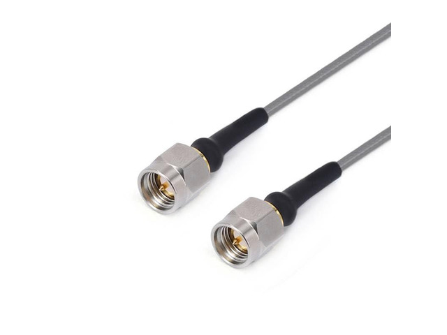 RF Coaxial Cable, SMA Male to SMA Male, 26.5GHz, Low Loss Phase Stable (400 mm)