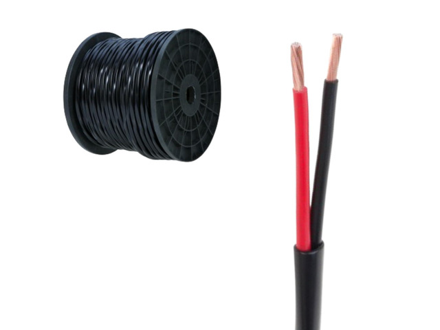 Speaker Wire 16 Guage, for Outdoor and Indoor Use, 16/2 CCA (Copper Clad Aluminum) Stranded Bulk Audio Cable, Direct Burial and UV Resistant (250FT)