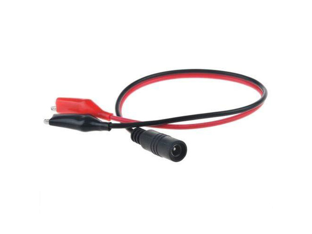 5.5x2.5mm DC Male Plug to Dual Alligator Clip Power Charger Connector Cable