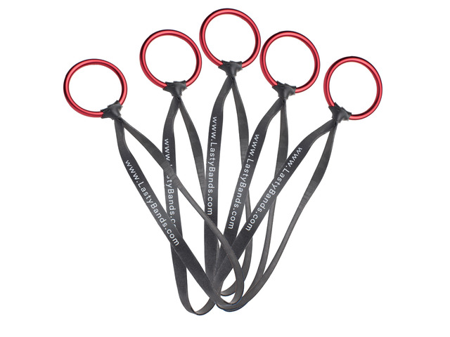Ultra, 5-Pack, 10 Inch Rugged Wrap for Cables, Hoses, and Cords (Red)