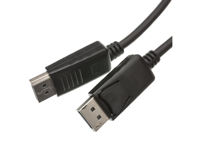 DisplayPort v1.2 Video Cable, 17.28 Gbit/s Data Rate for up to 4k@75Hz, DisplayPort Male, 10 Foot
