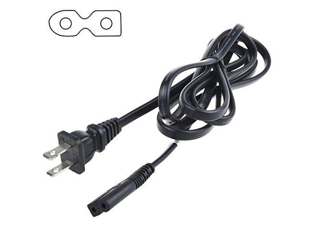 6FT / 1.8M AC in Power Cord Cable Outlet Plug Lead for Insignia NS-19LD120A13 19 Class HDTV LCD TV/DVD Combo LED HD TV Monitor