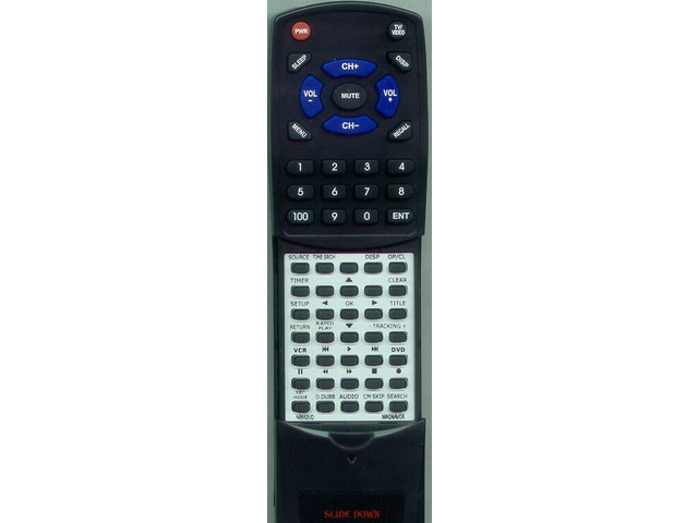 Replacement Remote Control for MAGNAVOX ZV420MW8, NB552UD, BZV420MW8, BZV420MW8
