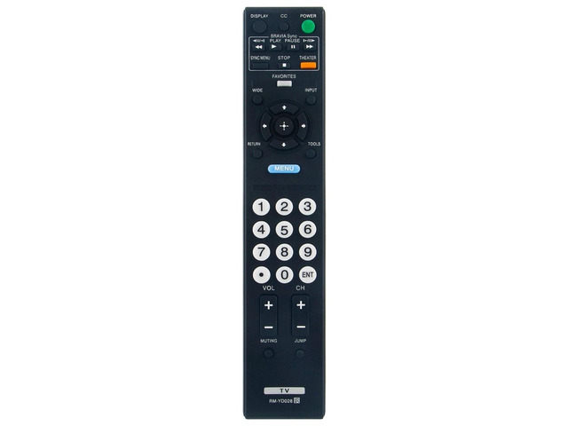 RM-YD028 TV Remote Control for Sony TV in Living Rooms or Rooms Size approximately About 8 x 2 x 0.6 in, Replacement Remote Compatible Models...