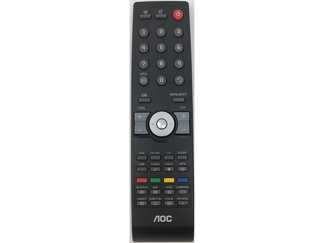AOC TV Remote Control for AOC L32W761, L37W431, LE40H137M, L22W931, L26W831, L32W961, L42H961