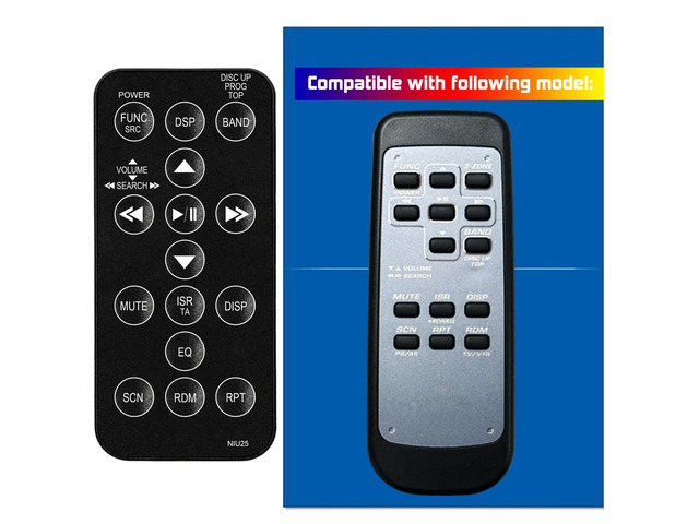 Replacement Remote Control for Clarion Car Audio Video System RCB-164 930UFE831377 RTRCB164 RCB164 DB345 DXZ935 DXZ645MP DXZ735MP DXZ535 DXZ845MC...