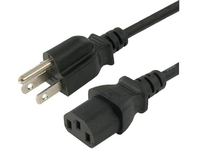3-Prong 110 V- 240 V AC Power Cord Charging Cable Compatible with LOLARAN N71 Money Counter Machine Mixed Denomination DC Regulated Bench Power Supply