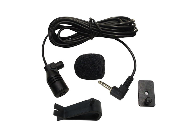 2024 Updated Car Microphone Stereo 3.5mm Jack Assembly Mic Car Radio Microphone for Kenwood Power Acoustik JVC Sony Jensen Alpine Car Vehicle Head...