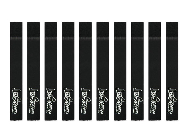 JerkStopper ProTab Small Cable Ties for A/C, USB, HDMI and Music Cables Up to 15' Length, Set of 10